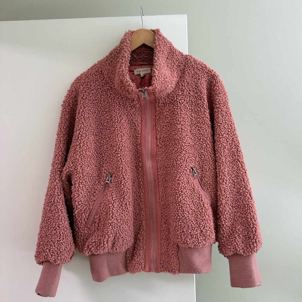 Anthropologie Sherpa Zip-Up Jacket